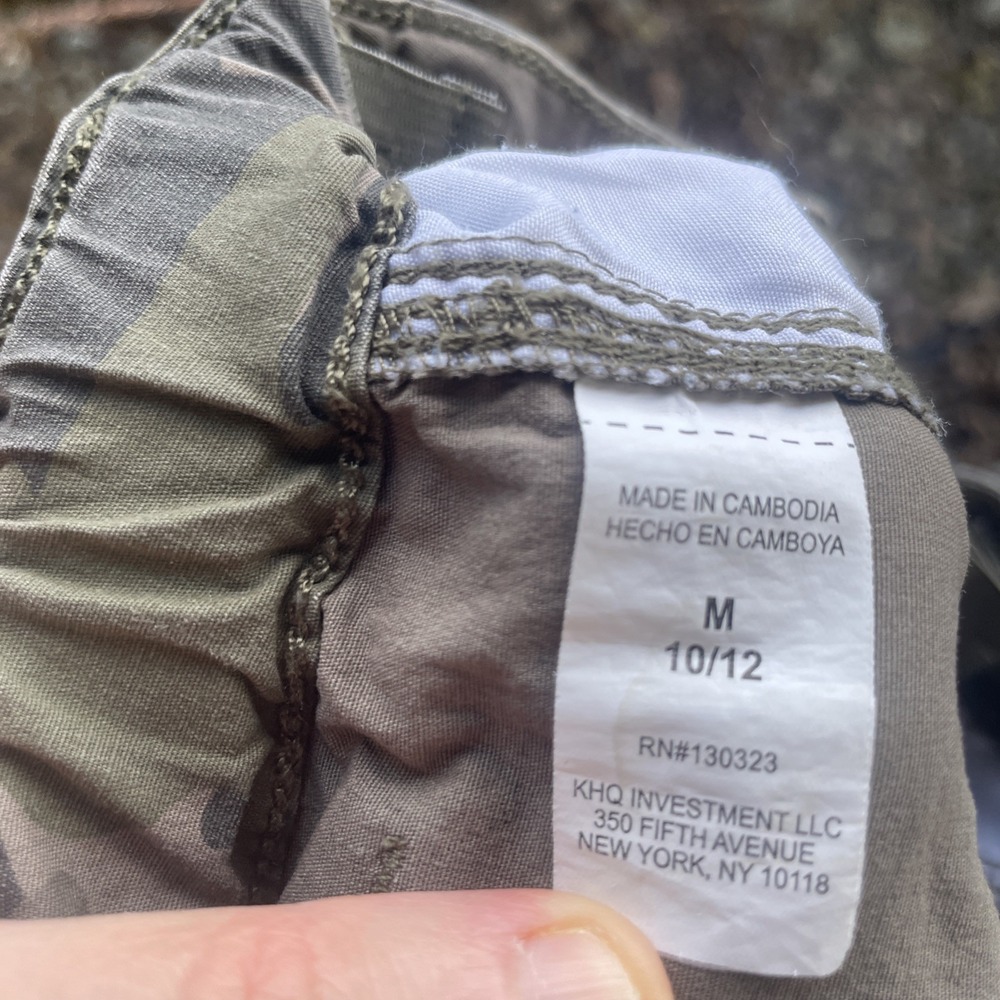Boys Lucky Brand Camo Cargo Shorts Size M 10-12 Green Adjustable‎ Waist Pockets - Picture 8 of 9